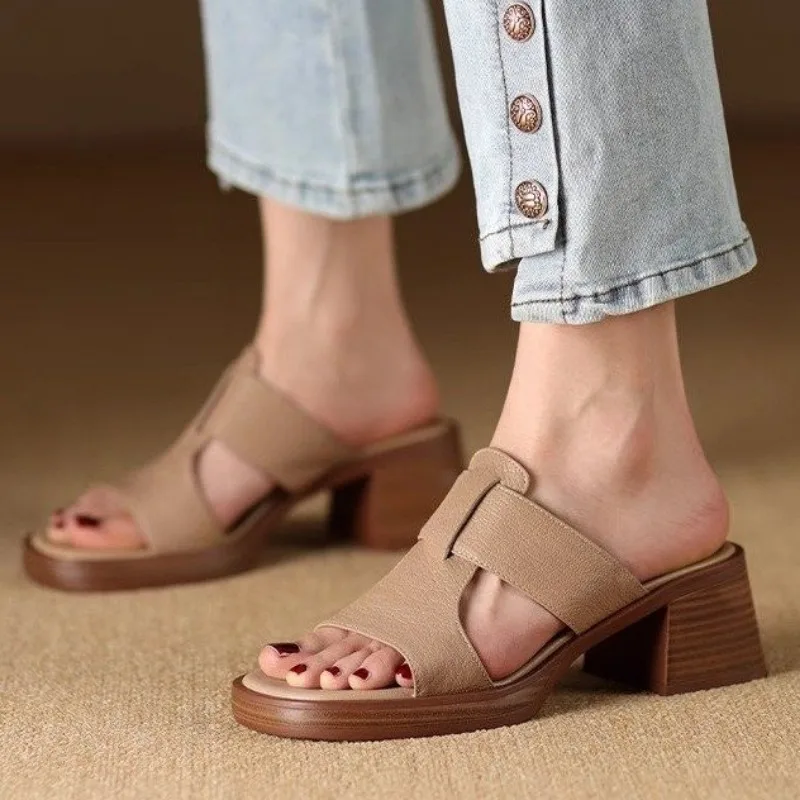 Alessia Leather Sandals - Image 5