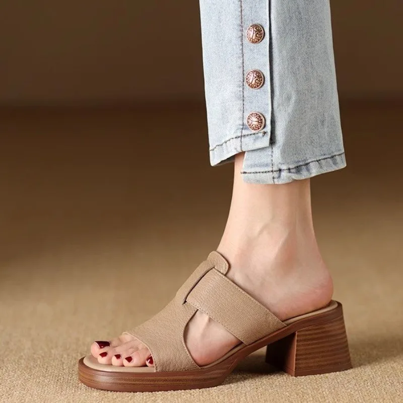 Alessia Leather Sandals - Image 6