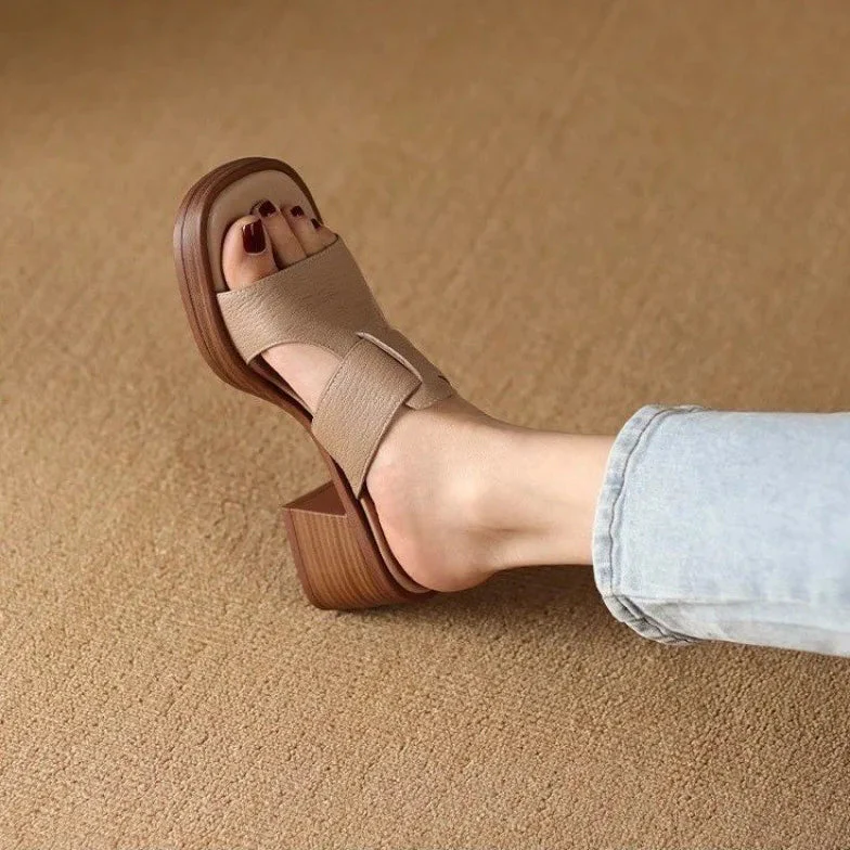 Alessia Leather Sandals - Image 7