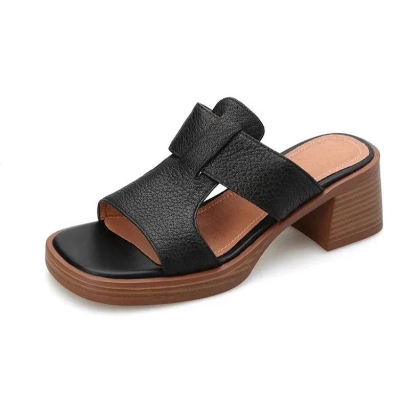 Alessia Leather Sandals - Image 8