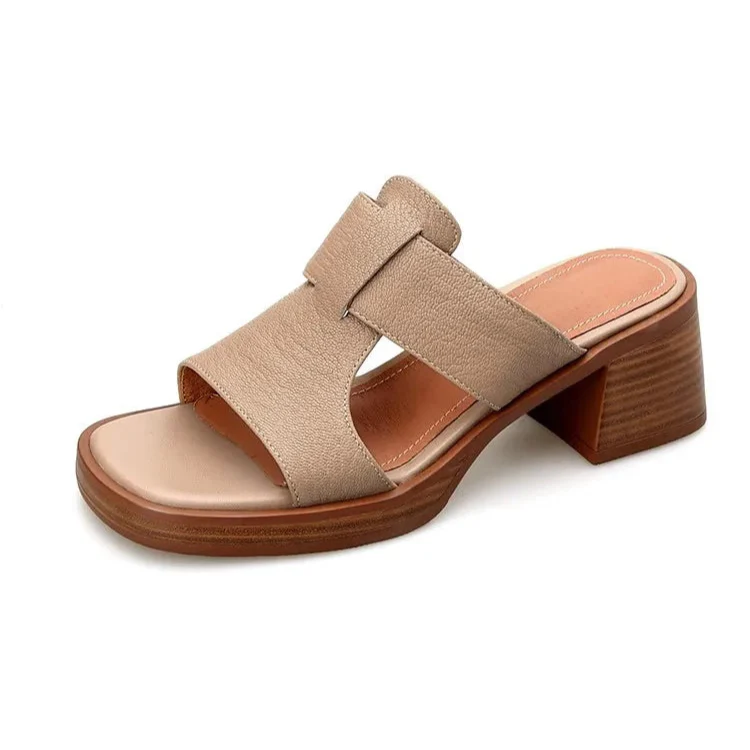 Alessia Leather Sandals - Image 9