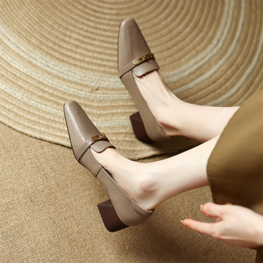 Aveline Genuine Leather Heels - Image 10