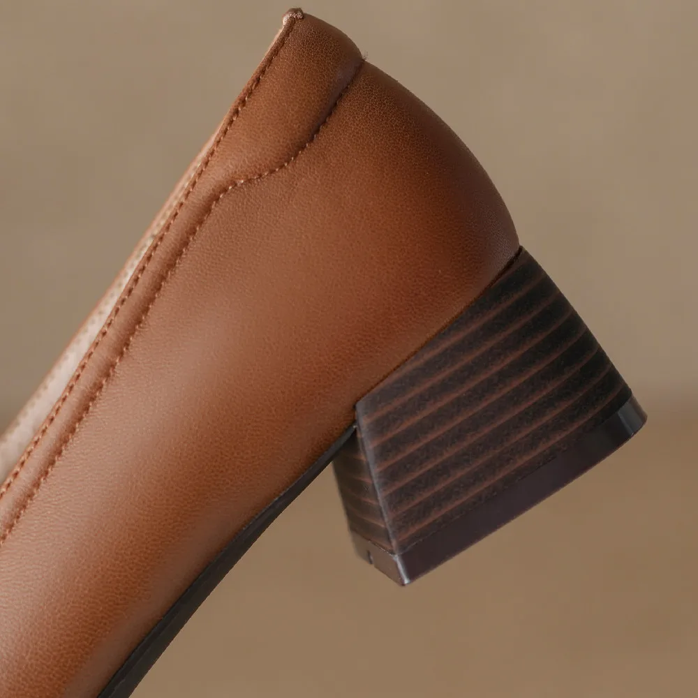 Aveline Genuine Leather Heels - Image 6