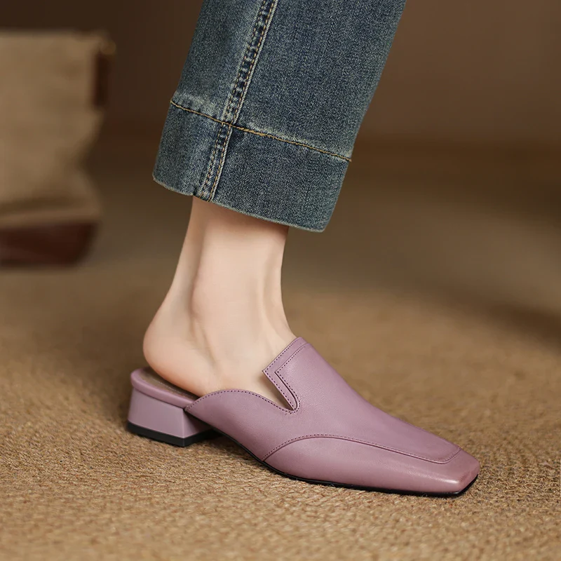 Bellesa Leather Mules - Image 2