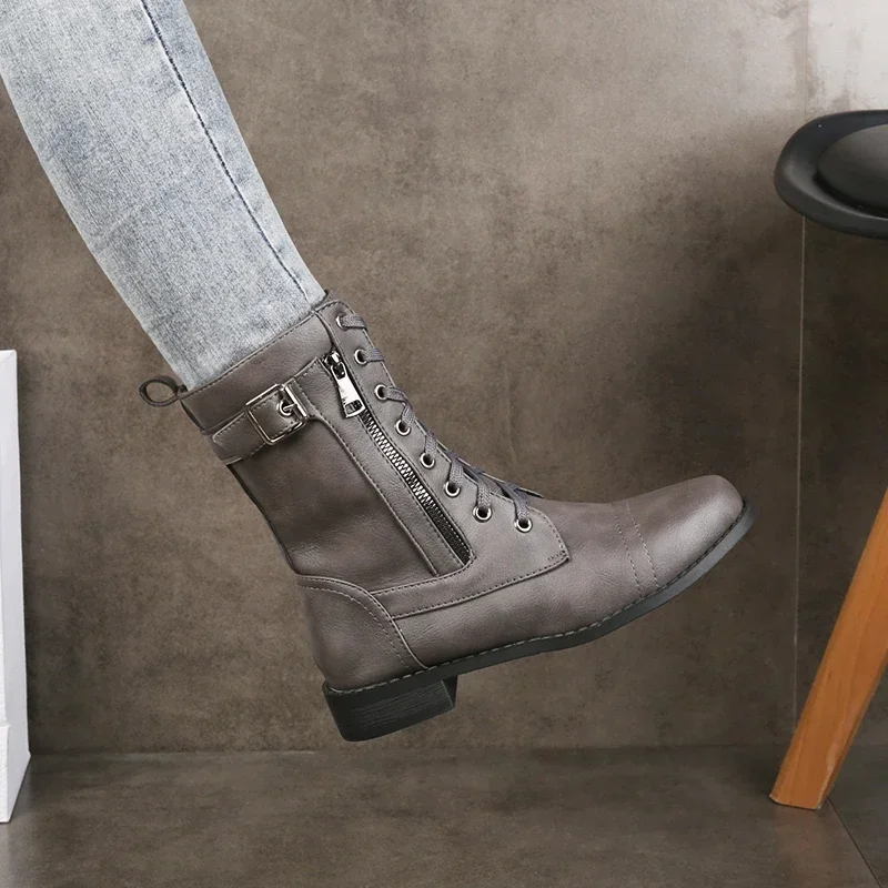 Brandy Leather Boots - Image 5