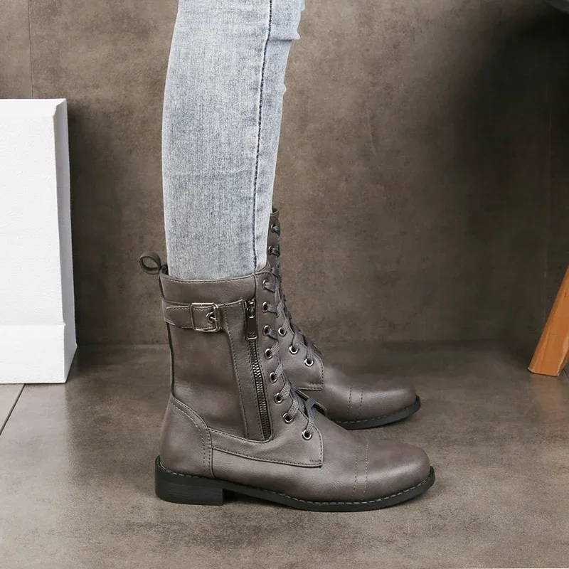 Brandy Leather Boots - Image 6