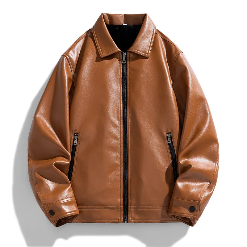 Bronco Leather Bomber Jacket - Image 3