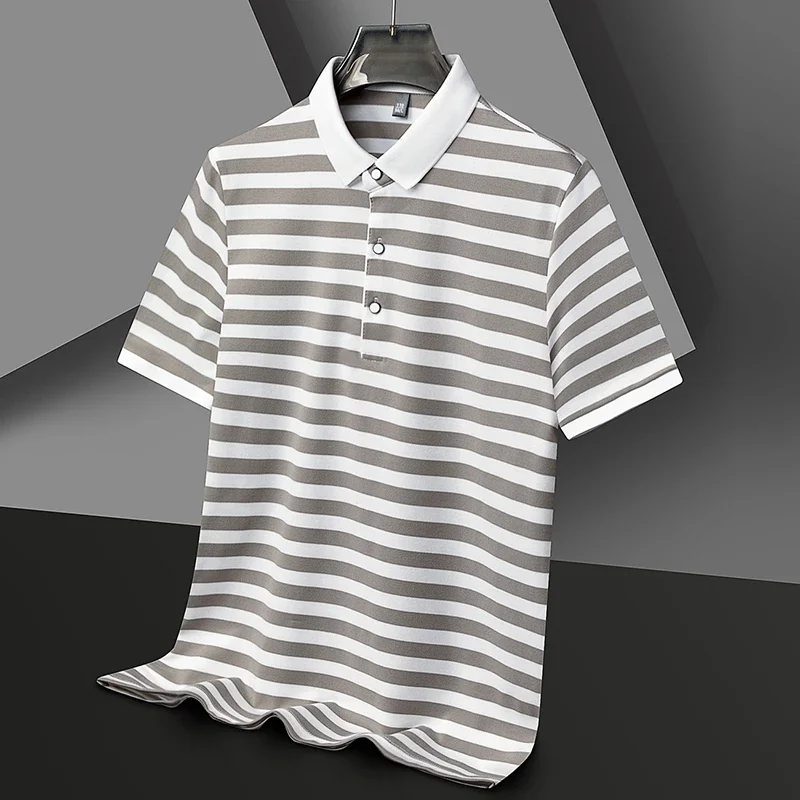 Broughton Striped Cotton Polo - Image 5