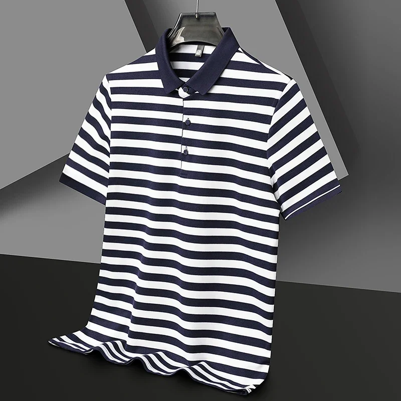 Broughton Striped Cotton Polo - Image 8