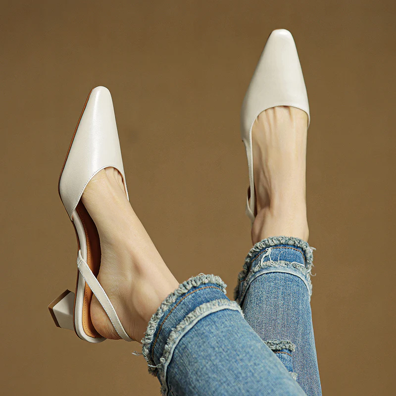 Camille Genuine Leather Heels - Image 12