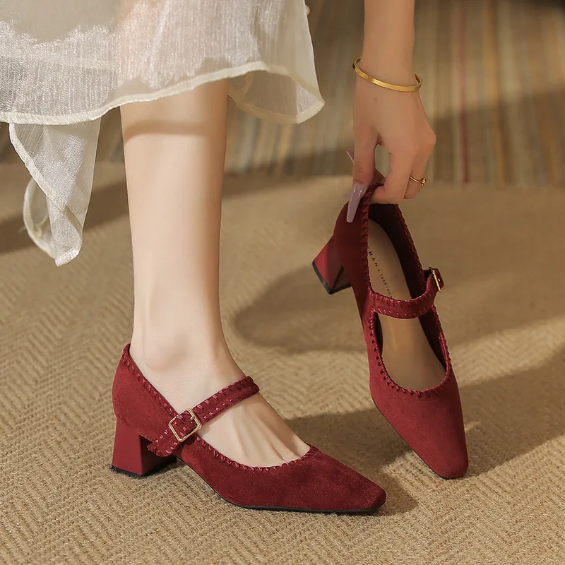 Capri Suede Heels - Image 4