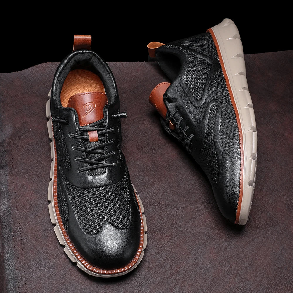 Crest Leather Sneakers - Image 3