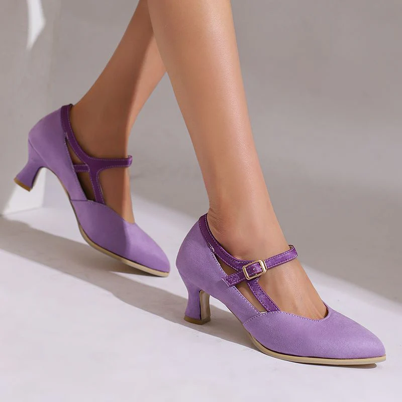 Eleanor Suede Heels - Image 14