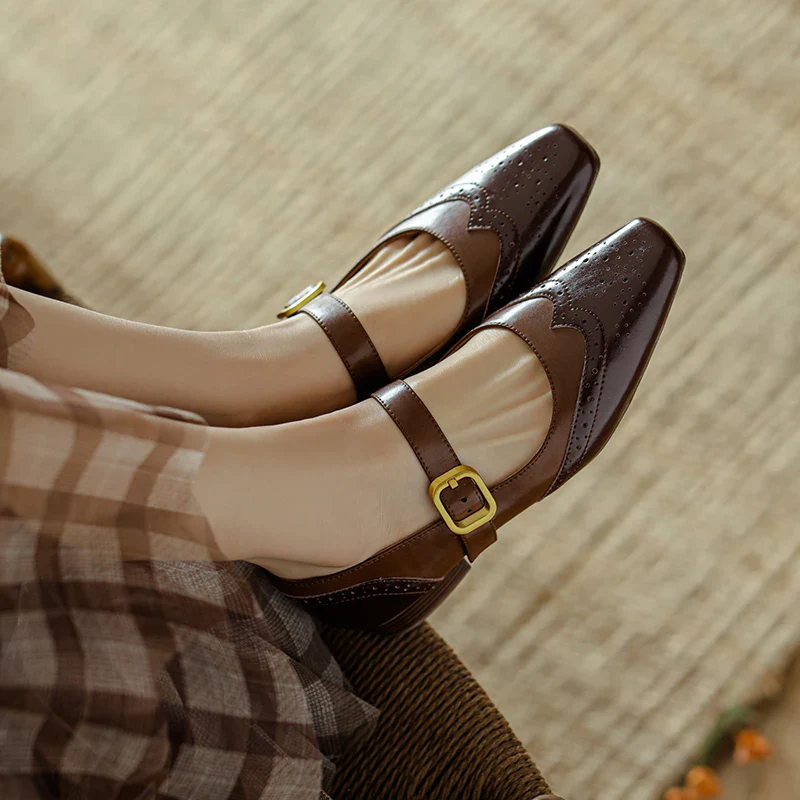 Emilia Leather Flats - Image 4