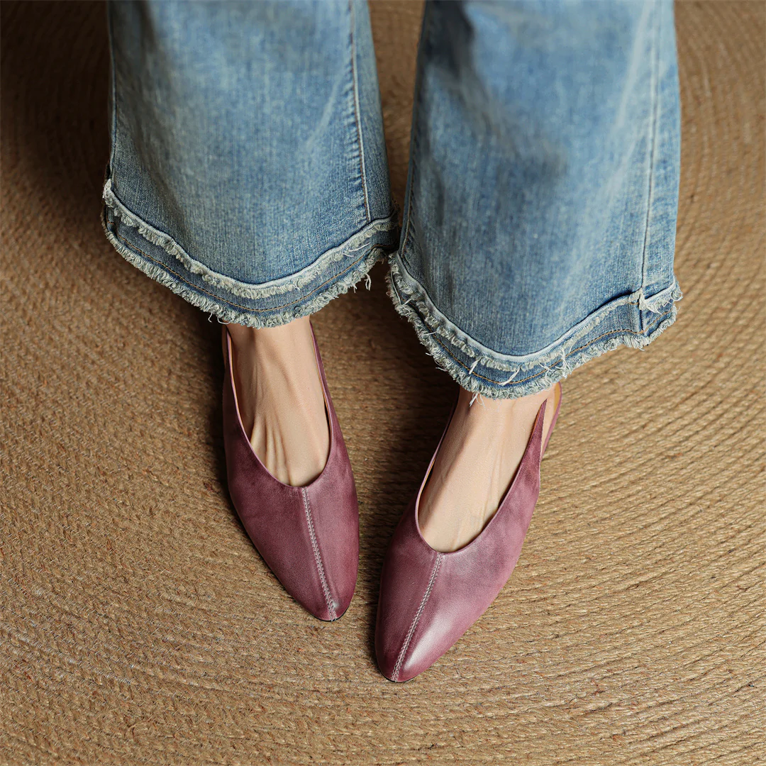 Juliet Genuine Leather Flats - Image 8