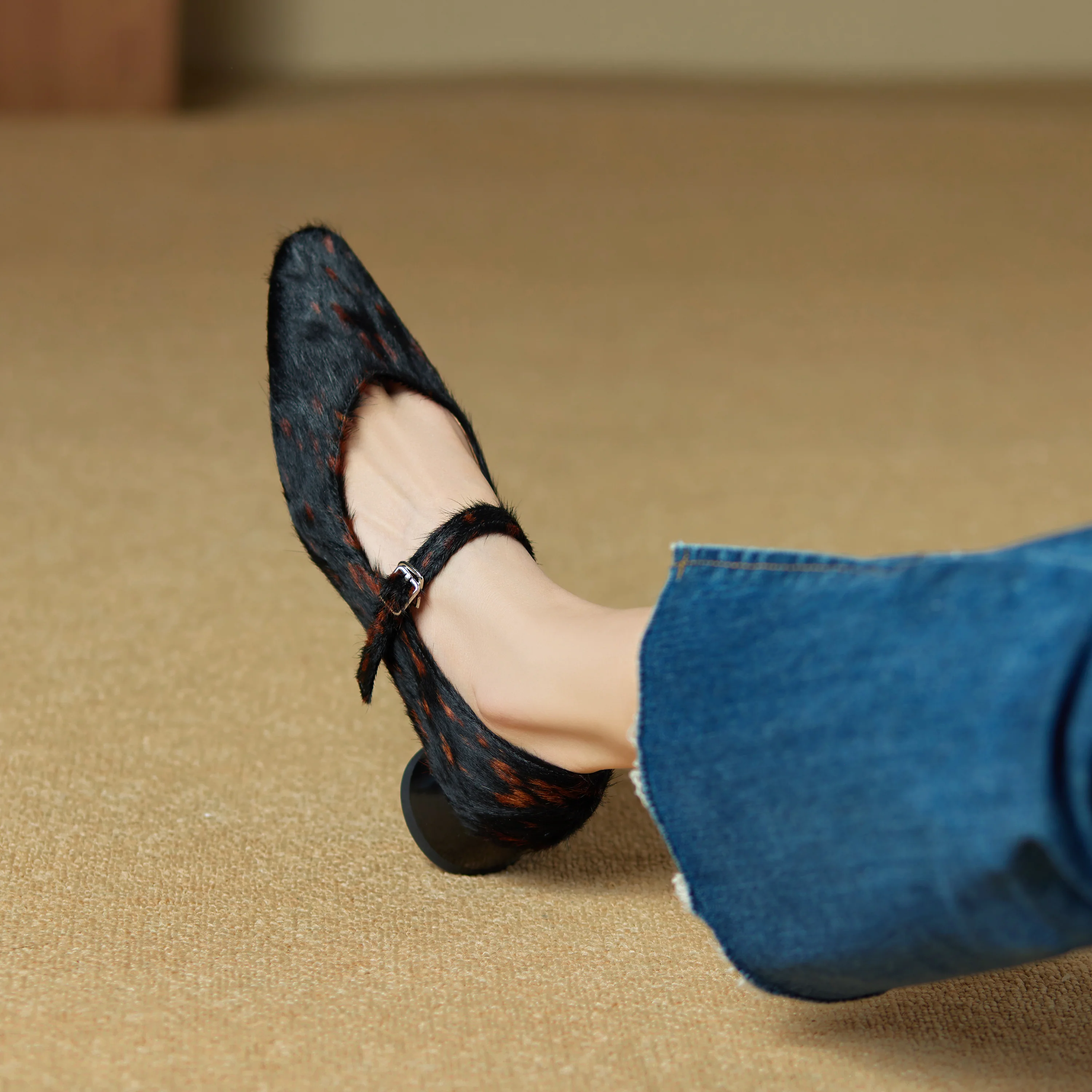 Luna Faux Fur Heels - Image 12