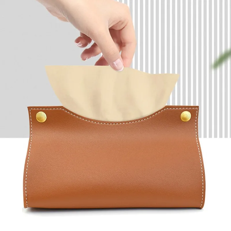 Luxe Leather Tissue Box Cover - Image 4