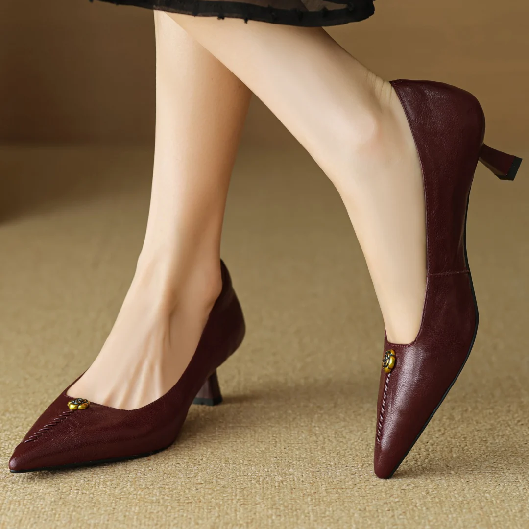 Mary Ann Leather Heels - Image 3