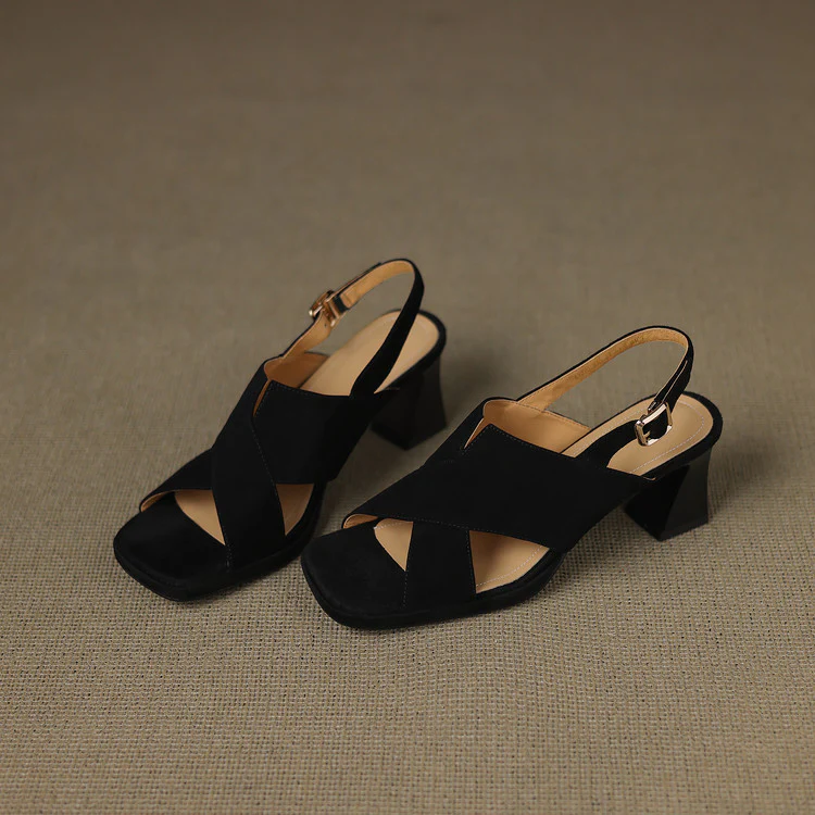 Nora Suede Heels - Image 12