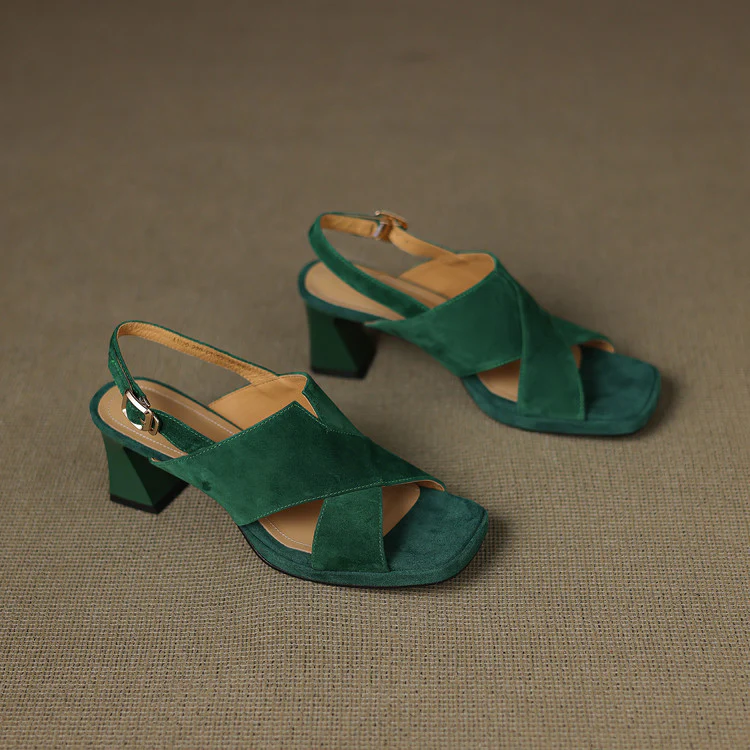 Nora Suede Heels - Image 8