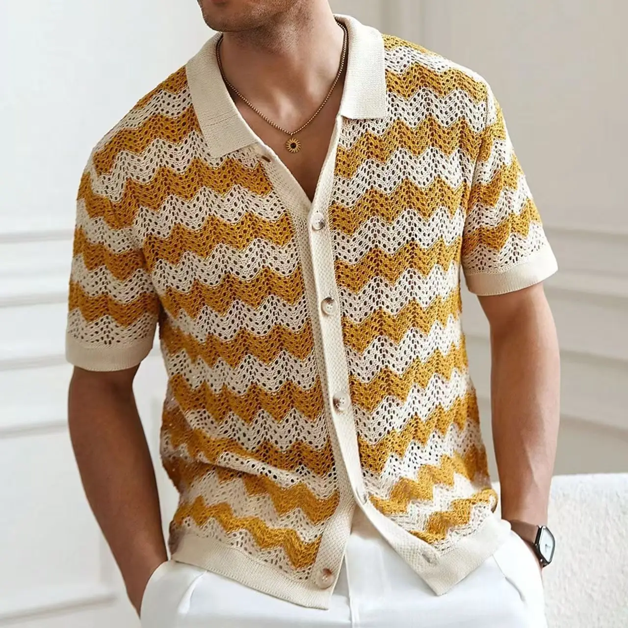 Palmero Knit Button Up - Image 5