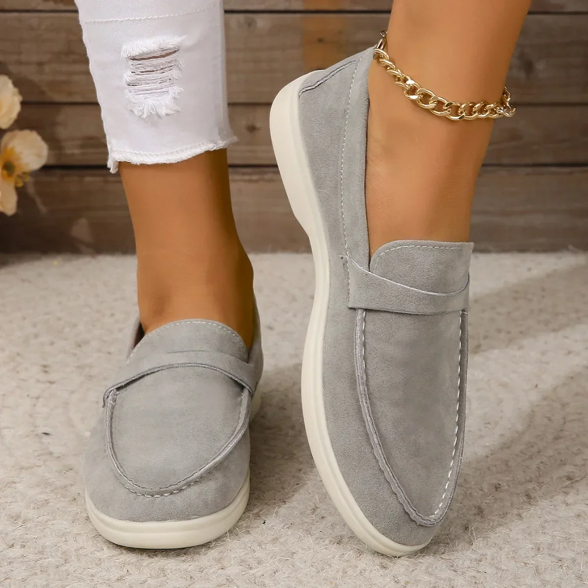 Sienna Suede Loafers - Image 2