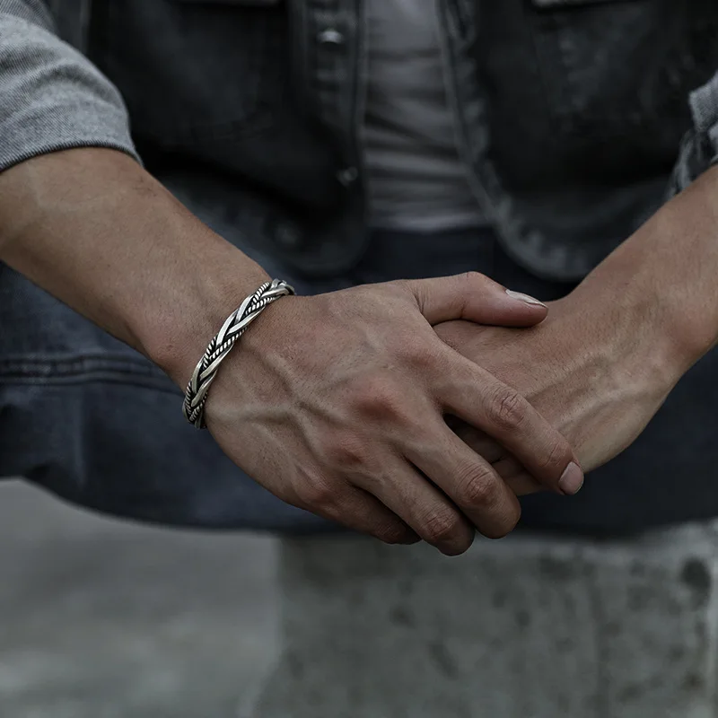 Torin Silver Cuff Bracelet - Image 2