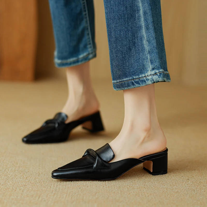 Victoria Leather Mules - Image 10