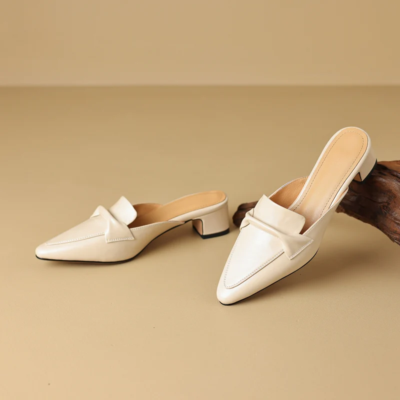 Victoria Leather Mules - Image 8